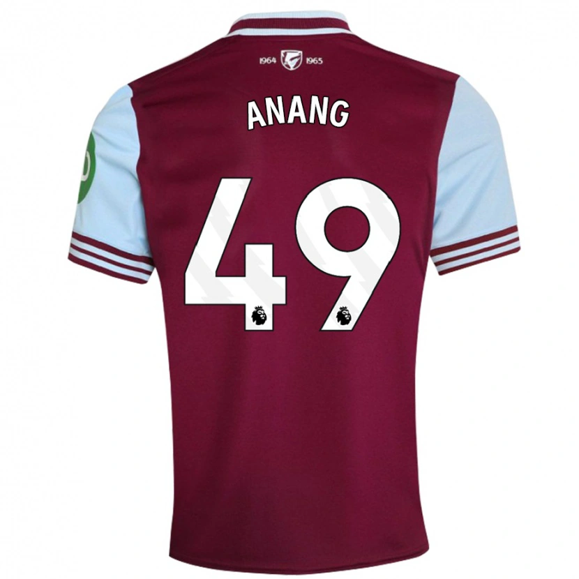 Danxen Kvinnor Joseph Anang #49 Mörkröd Hemmatröja Matchtröjor 2024/25 Tröjor T-Tröja