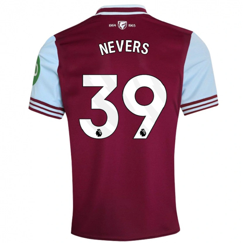 Danxen Kvinnor Thierry Nevers #39 Mörkröd Hemmatröja Matchtröjor 2024/25 Tröjor T-Tröja