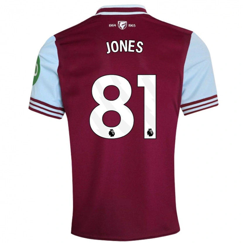 Danxen Kvinnor Liam Jones #81 Mörkröd Hemmatröja Matchtröjor 2024/25 Tröjor T-Tröja
