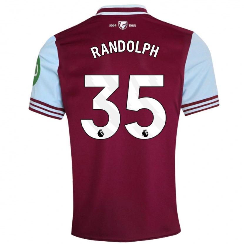 Danxen Kvinnor Darren Randolph #35 Mörkröd Hemmatröja Matchtröjor 2024/25 Tröjor T-Tröja