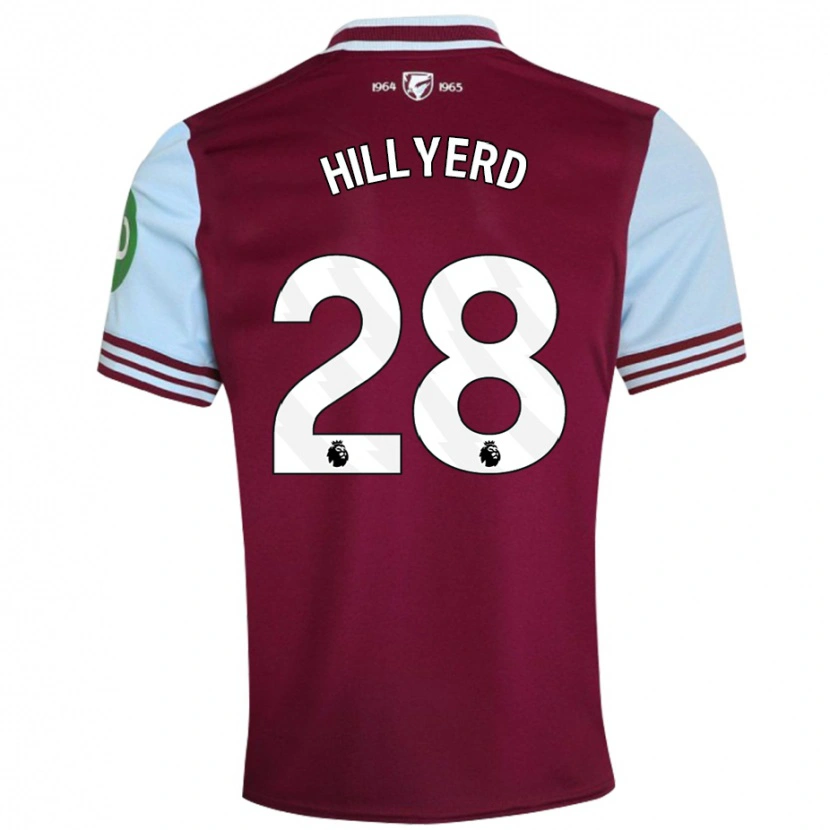 Danxen Kvinnor Sophie Hillyerd #28 Mörkröd Hemmatröja Matchtröjor 2024/25 Tröjor T-Tröja