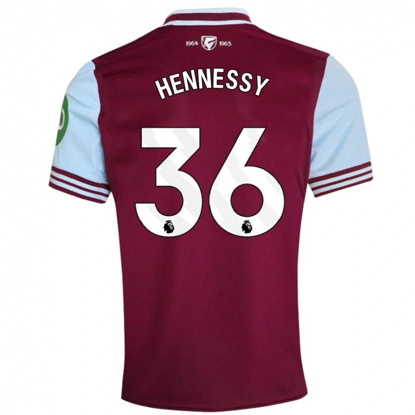 Danxen Kvinnor Alexandra Hennessy #36 Mörkröd Hemmatröja Matchtröjor 2024/25 Tröjor T-Tröja