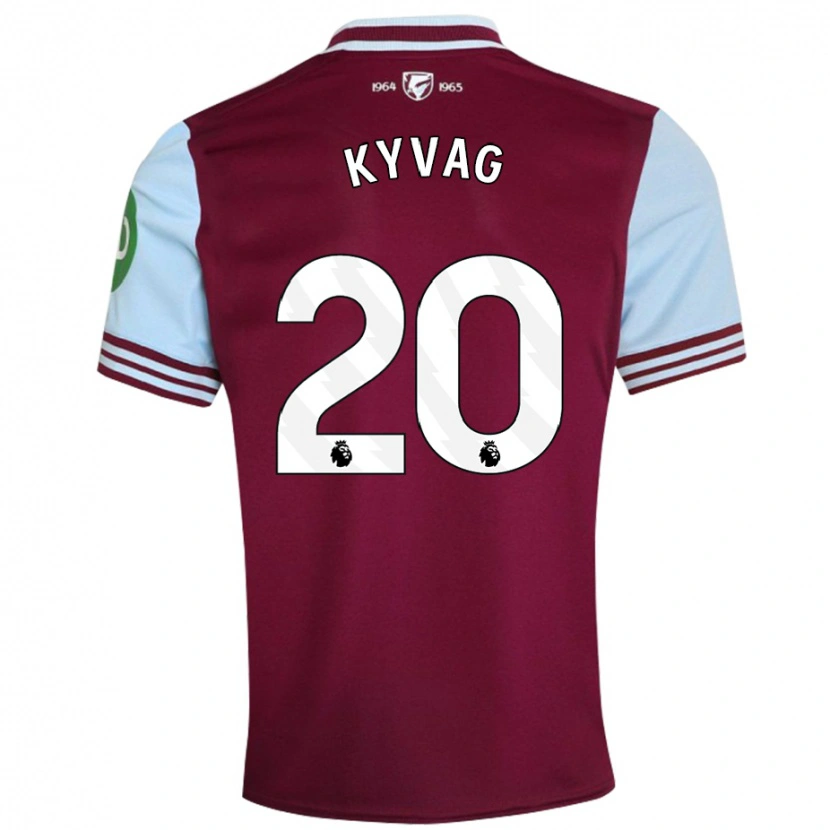Danxen Kvinnor Thea Kyvag #20 Mörkröd Hemmatröja Matchtröjor 2024/25 Tröjor T-Tröja
