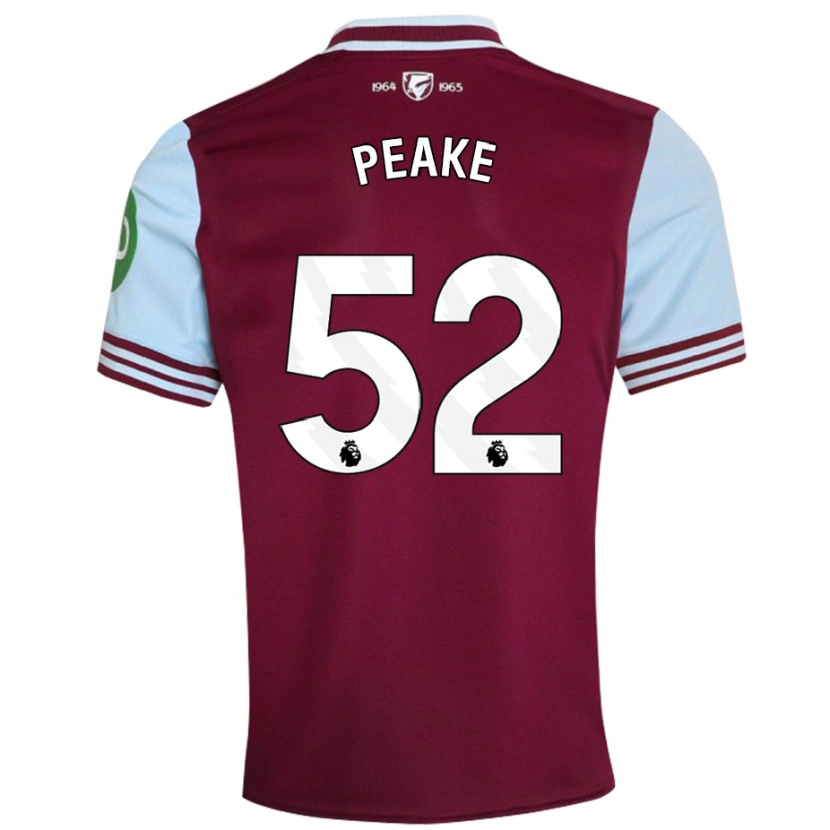 Danxen Kvinnor Lennon Peake #52 Mörkröd Hemmatröja Matchtröjor 2024/25 Tröjor T-Tröja