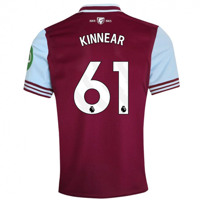 Danxen Kvinnor Brian Kinnear #61 Mörkröd Hemmatröja Matchtröjor 2024/25 Tröjor T-Tröja
