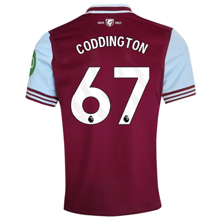 Danxen Kvinnor Remy Coddington #67 Mörkröd Hemmatröja Matchtröjor 2024/25 Tröjor T-Tröja