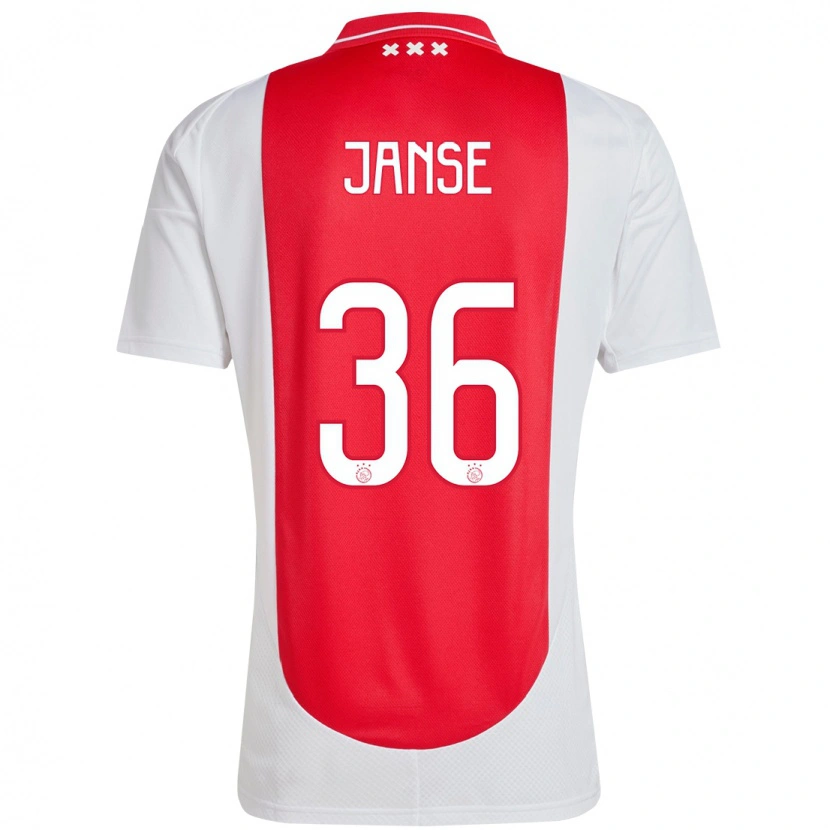Danxen Kvinnor Dies Janse #36 Röd Vit Hemmatröja Matchtröjor 2024/25 Tröjor T-Tröja
