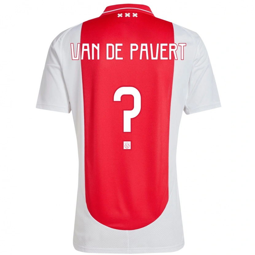 Danxen Kvinnor Ryan Van De Pavert #0 Röd Vit Hemmatröja Matchtröjor 2024/25 Tröjor T-Tröja