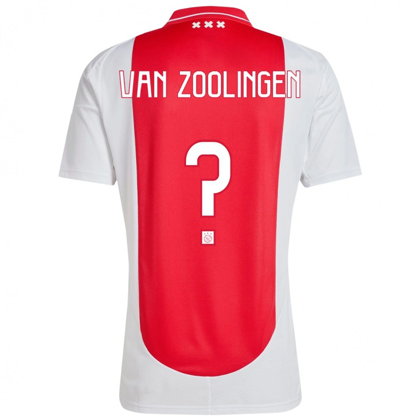 Danxen Kvinnor Glenn Van Zoolingen #0 Röd Vit Hemmatröja Matchtröjor 2024/25 Tröjor T-Tröja