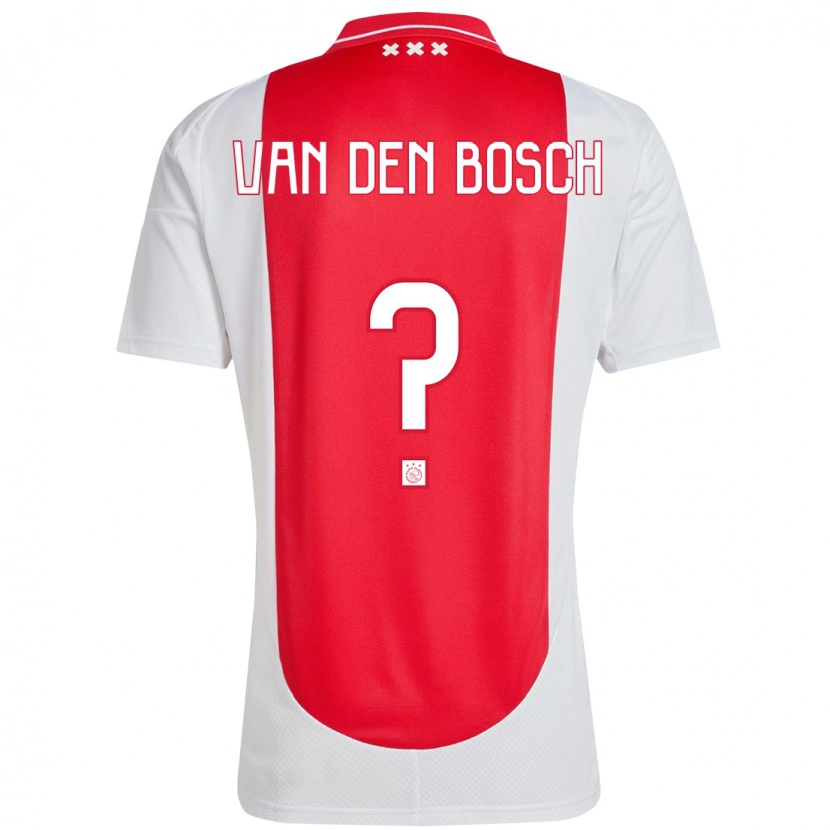 Danxen Kvinnor Frederico Van Den Bosch #0 Röd Vit Hemmatröja Matchtröjor 2024/25 Tröjor T-Tröja