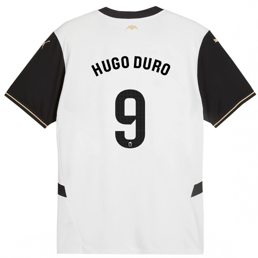Danxen Kvinnor Hugo Duro #9 Vit Svart Hemmatröja Matchtröjor 2024/25 Tröjor T-Tröja