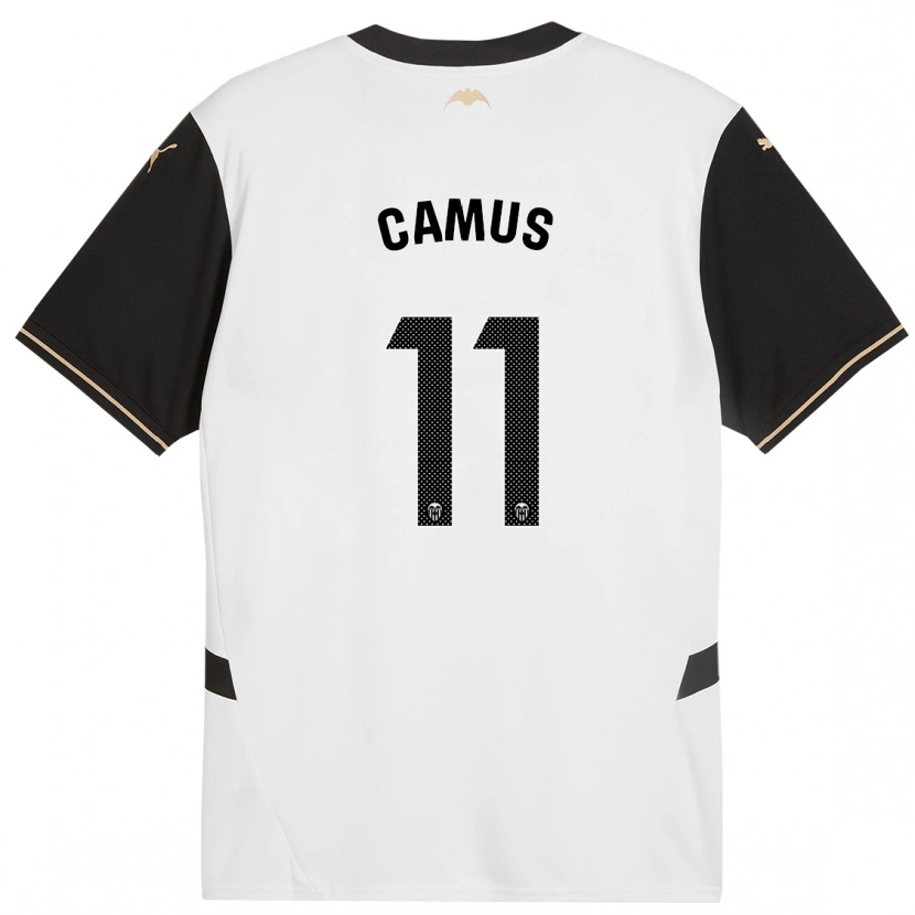 Danxen Kvinnor Marco Camus #11 Vit Svart Hemmatröja Matchtröjor 2024/25 Tröjor T-Tröja