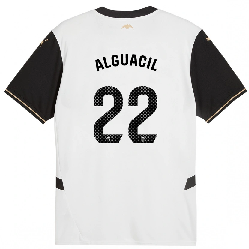 Danxen Kvinnor Ainhoa Alguacil #22 Vit Svart Hemmatröja Matchtröjor 2024/25 Tröjor T-Tröja