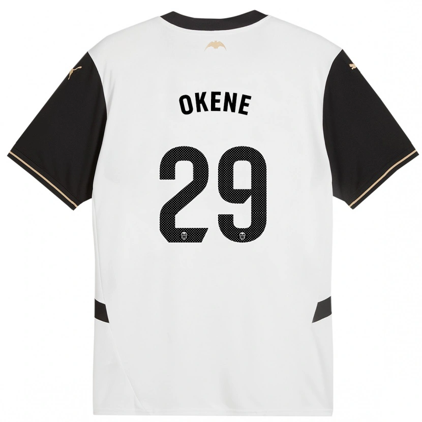 Danxen Kvinnor Andrea Okene #29 Vit Svart Hemmatröja Matchtröjor 2024/25 Tröjor T-Tröja