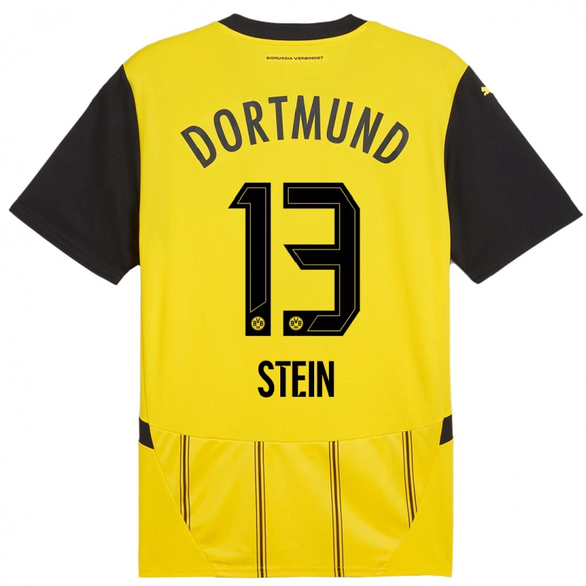 Danxen Kvinnor Daniel Stein #13 Gul Svart Hemmatröja Matchtröjor 2024/25 Tröjor T-Tröja