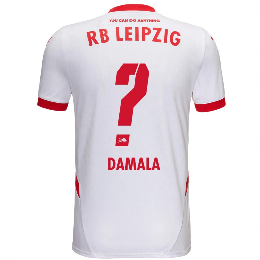 Danxen Kvinnor Bilal Damala #0 Vit Röd Hemmatröja Matchtröjor 2024/25 Tröjor T-Tröja