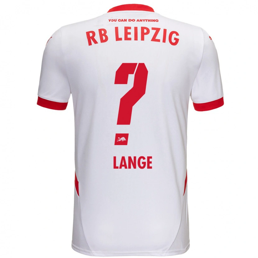 Danxen Kvinnor Oskar Lange #0 Vit Röd Hemmatröja Matchtröjor 2024/25 Tröjor T-Tröja