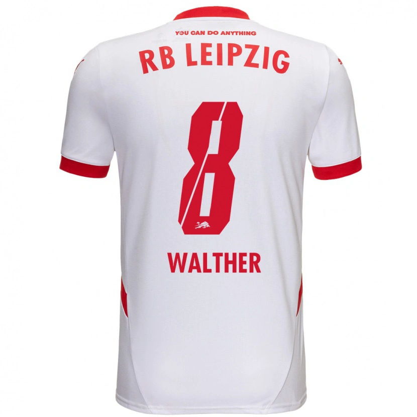 Danxen Kvinnor Kofi Walther #8 Vit Röd Hemmatröja Matchtröjor 2024/25 Tröjor T-Tröja