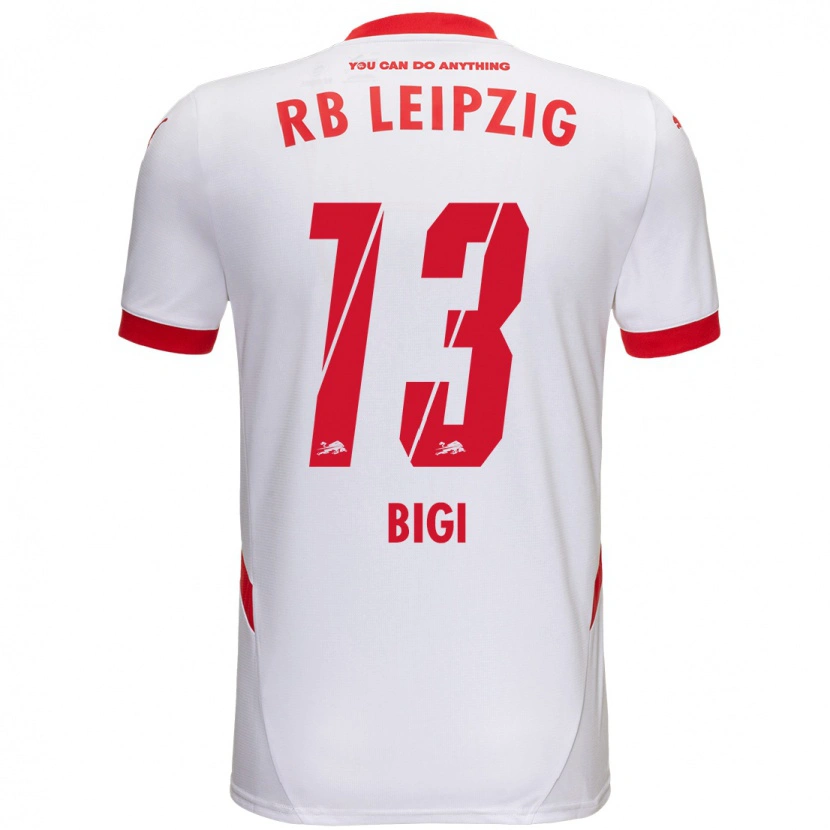 Danxen Kvinnor Samim Bigi #13 Vit Röd Hemmatröja Matchtröjor 2024/25 Tröjor T-Tröja