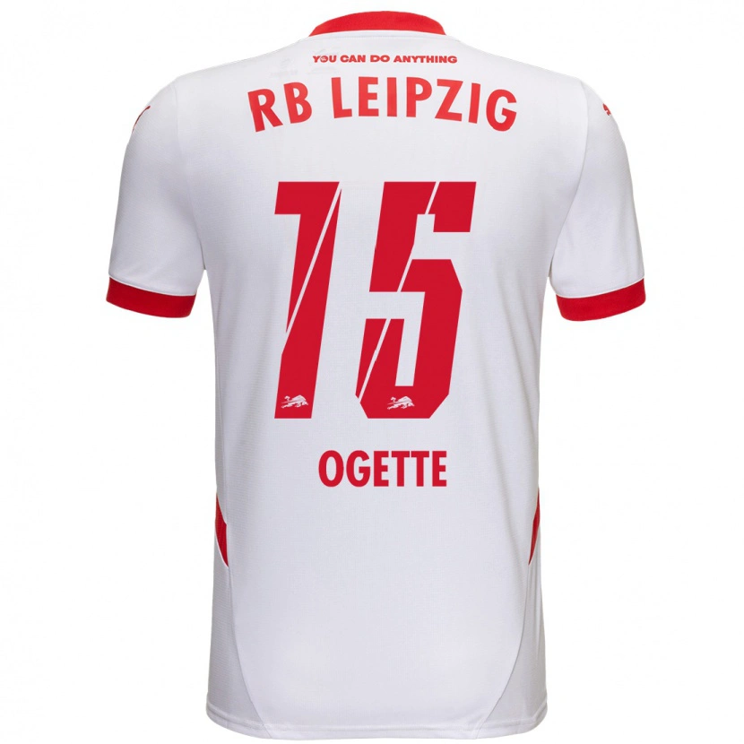Danxen Kvinnor Israel Ogette #15 Vit Röd Hemmatröja Matchtröjor 2024/25 Tröjor T-Tröja