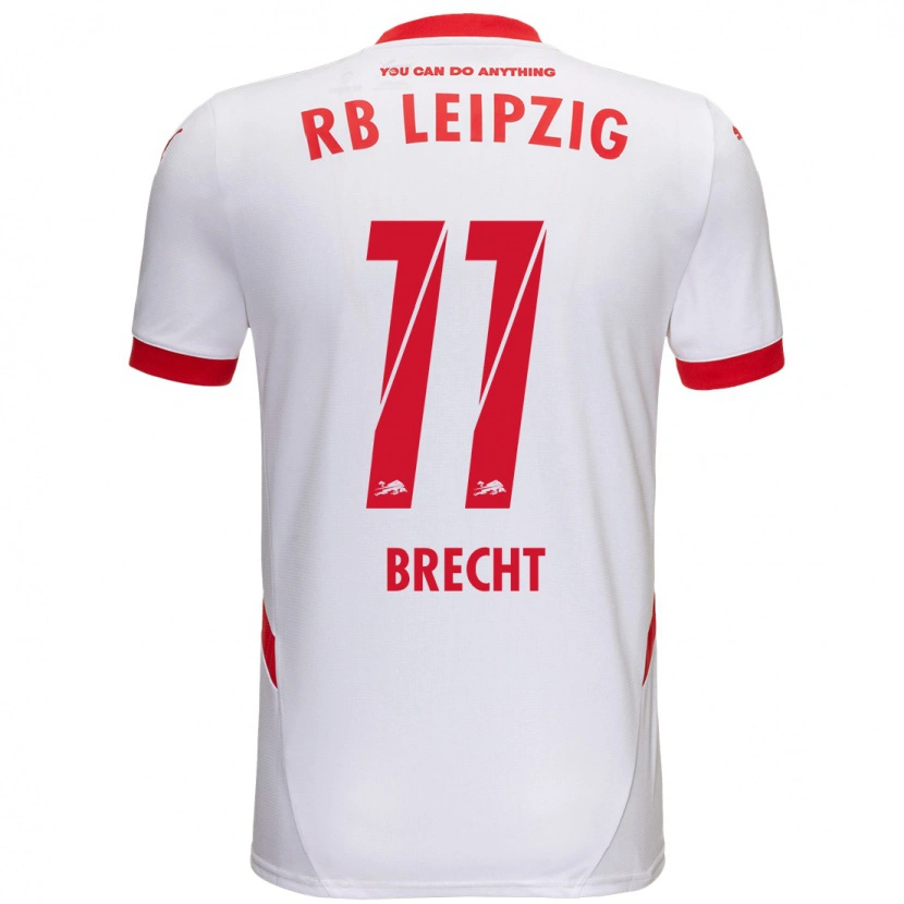 Danxen Kvinnor Barbara Brecht #11 Vit Röd Hemmatröja Matchtröjor 2024/25 Tröjor T-Tröja