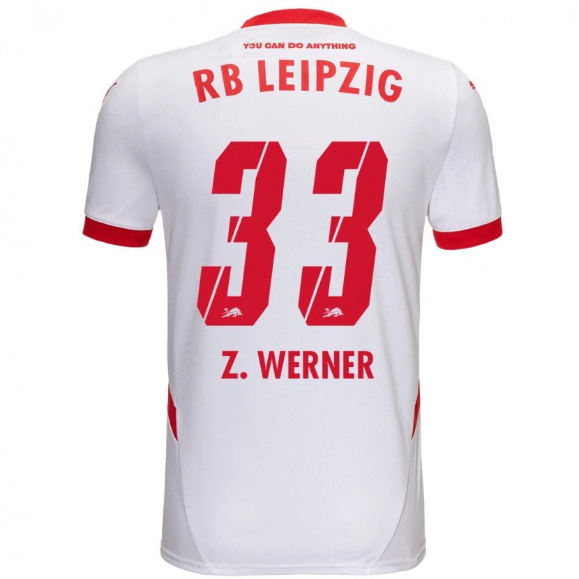 Danxen Kvinnor Zoé Werner #33 Vit Röd Hemmatröja Matchtröjor 2024/25 Tröjor T-Tröja
