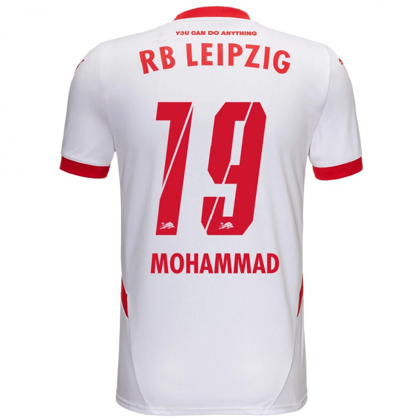 Danxen Kvinnor Sammy Mohammad #19 Vit Röd Hemmatröja Matchtröjor 2024/25 Tröjor T-Tröja