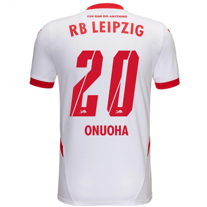 Danxen Kvinnor Chilohem Onuoha #20 Vit Röd Hemmatröja Matchtröjor 2024/25 Tröjor T-Tröja