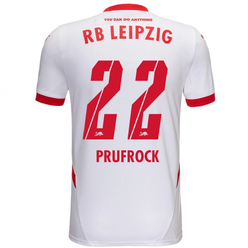 Danxen Kvinnor Silas Prüfrock #22 Vit Röd Hemmatröja Matchtröjor 2024/25 Tröjor T-Tröja