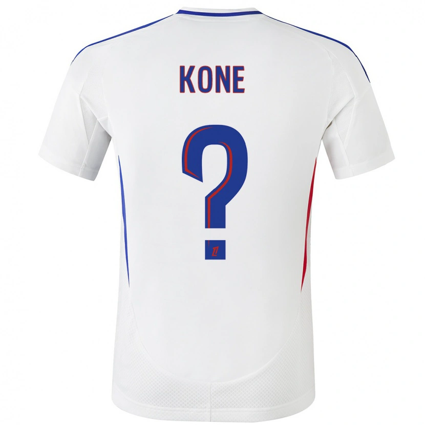 Danxen Kvinnor Youssouf Kone #0 Vit Blå Hemmatröja Matchtröjor 2024/25 Tröjor T-Tröja