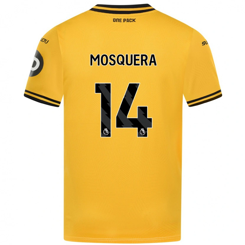 Danxen Kvinnor Yerson Mosquera #14 Gul Hemmatröja Matchtröjor 2024/25 Tröjor T-Tröja
