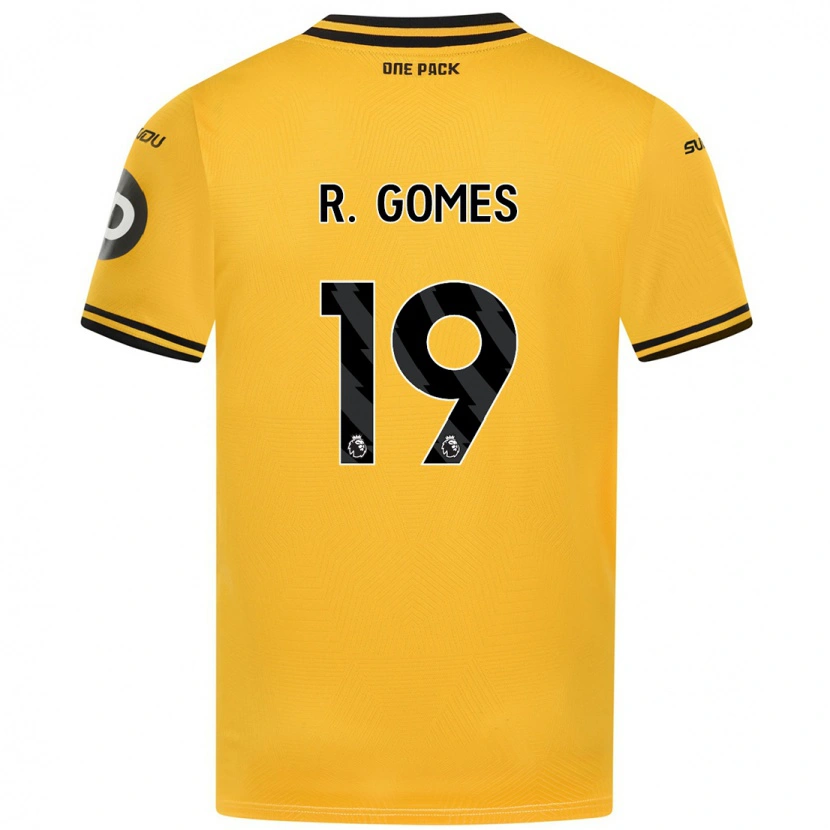 Danxen Kvinnor Rodrigo Gomes #19 Gul Hemmatröja Matchtröjor 2024/25 Tröjor T-Tröja
