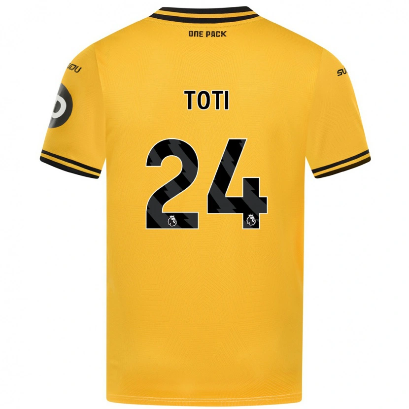 Danxen Kvinnor Toti #24 Gul Hemmatröja Matchtröjor 2024/25 Tröjor T-Tröja