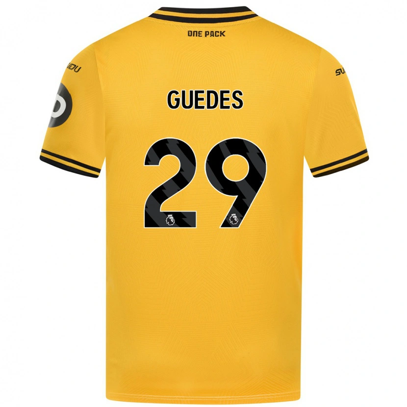 Danxen Kvinnor Gonçalo Guedes #29 Gul Hemmatröja Matchtröjor 2024/25 Tröjor T-Tröja