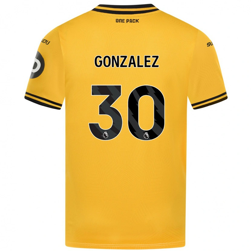 Danxen Kvinnor Enso González #30 Gul Hemmatröja Matchtröjor 2024/25 Tröjor T-Tröja