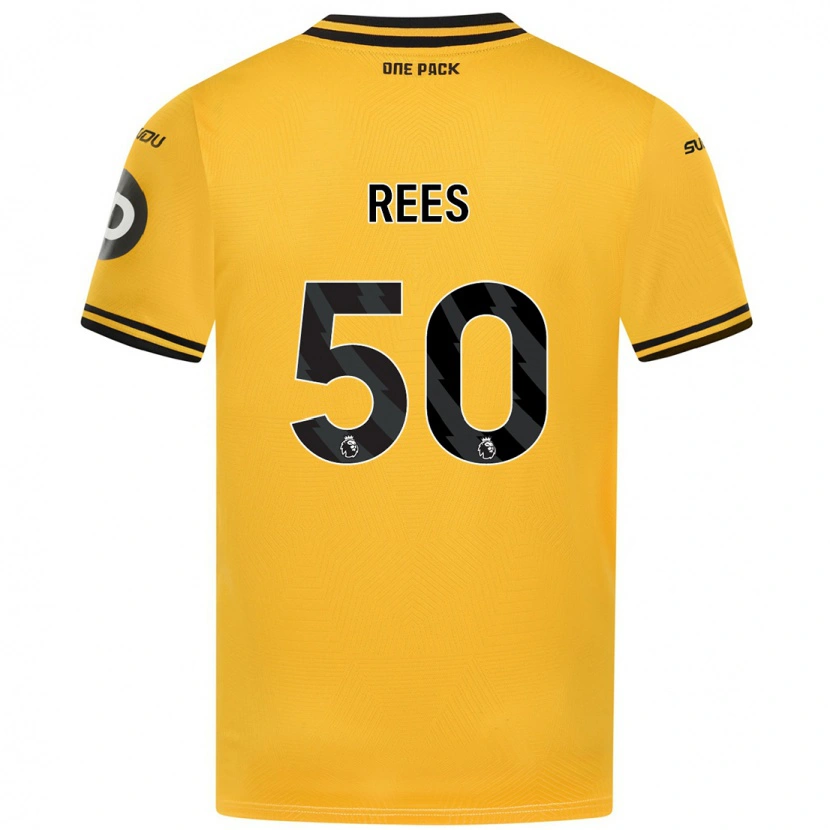 Danxen Kvinnor Mason Rees #50 Gul Hemmatröja Matchtröjor 2024/25 Tröjor T-Tröja