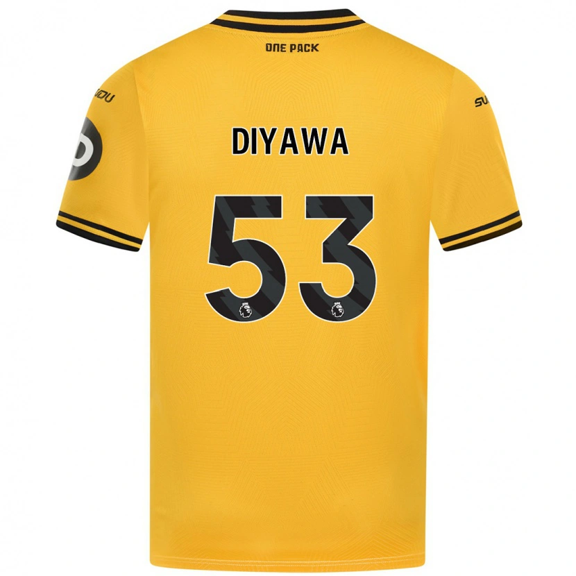 Danxen Kvinnor Aaron Keto-Diyawa #53 Gul Hemmatröja Matchtröjor 2024/25 Tröjor T-Tröja