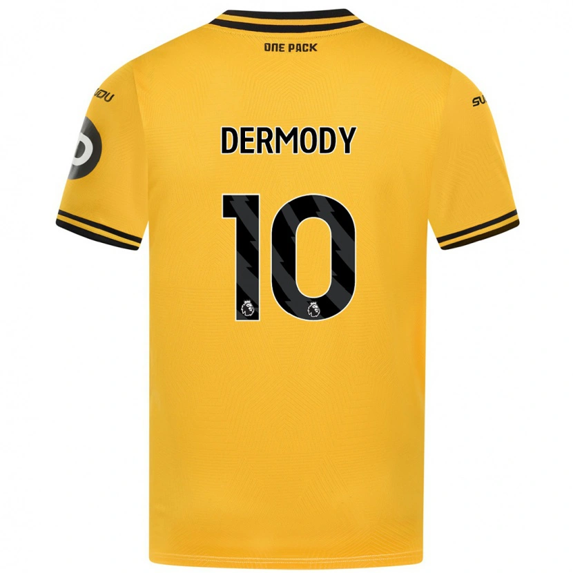 Danxen Kvinnor Helen Dermody #10 Gul Hemmatröja Matchtröjor 2024/25 Tröjor T-Tröja