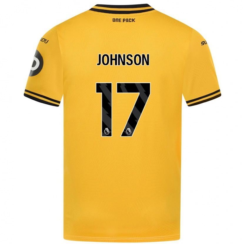 Danxen Kvinnor Katie Johnson #17 Gul Hemmatröja Matchtröjor 2024/25 Tröjor T-Tröja