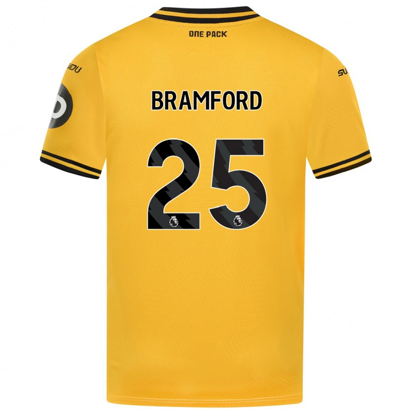 Danxen Kvinnor Sophie Bramford #25 Gul Hemmatröja Matchtröjor 2024/25 Tröjor T-Tröja