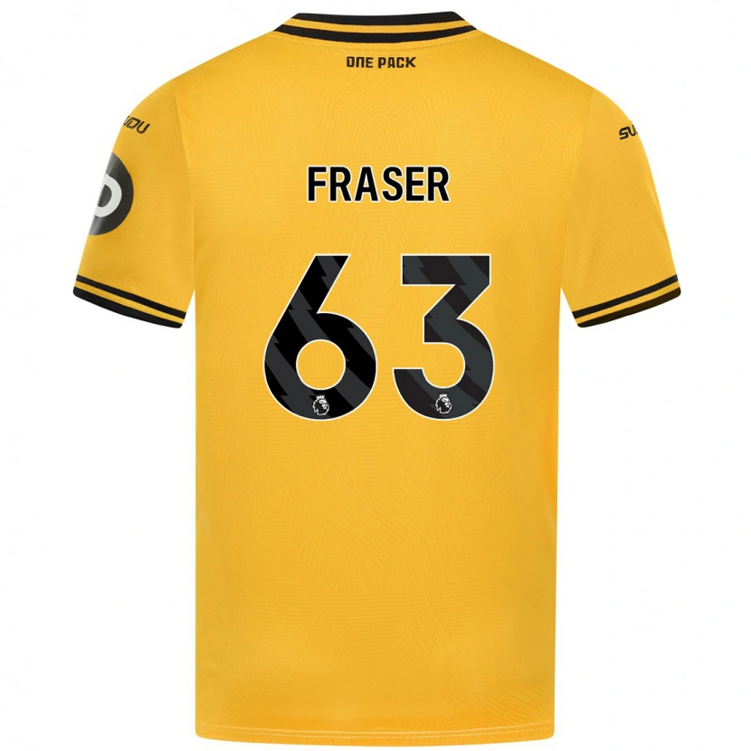 Danxen Kvinnor Nathan Fraser #63 Gul Hemmatröja Matchtröjor 2024/25 Tröjor T-Tröja