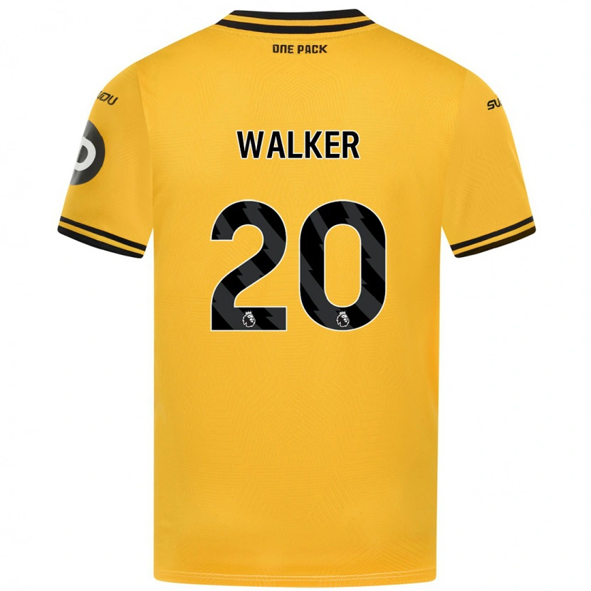 Danxen Kvinnor Lowri Walker #20 Gul Hemmatröja Matchtröjor 2024/25 Tröjor T-Tröja