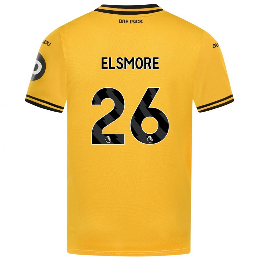 Danxen Kvinnor Ria Elsmore #26 Gul Hemmatröja Matchtröjor 2024/25 Tröjor T-Tröja