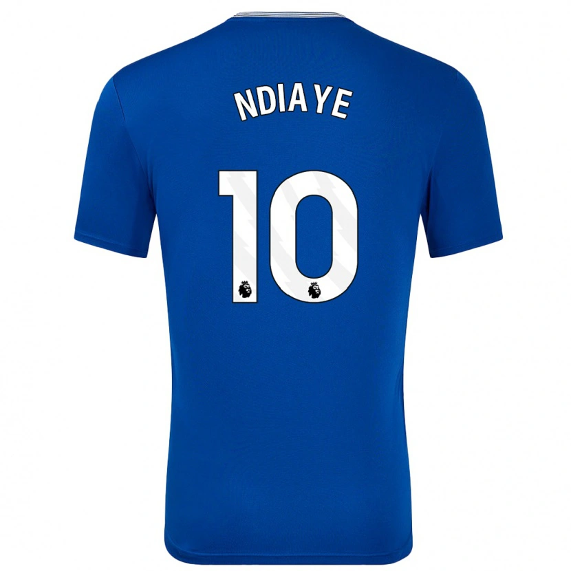 Danxen Kvinnor Iliman Ndiaye #10 Blå Med Hemmatröja Matchtröjor 2024/25 Tröjor T-Tröja