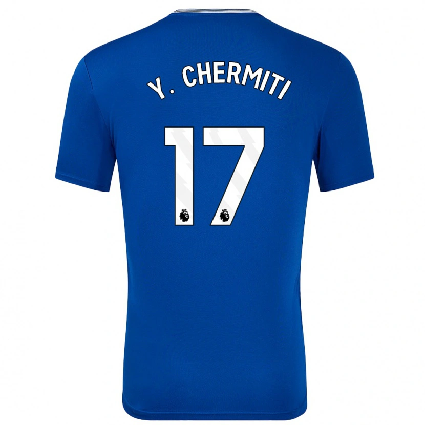 Danxen Kvinnor Chermiti #17 Blå Med Hemmatröja Matchtröjor 2024/25 Tröjor T-Tröja