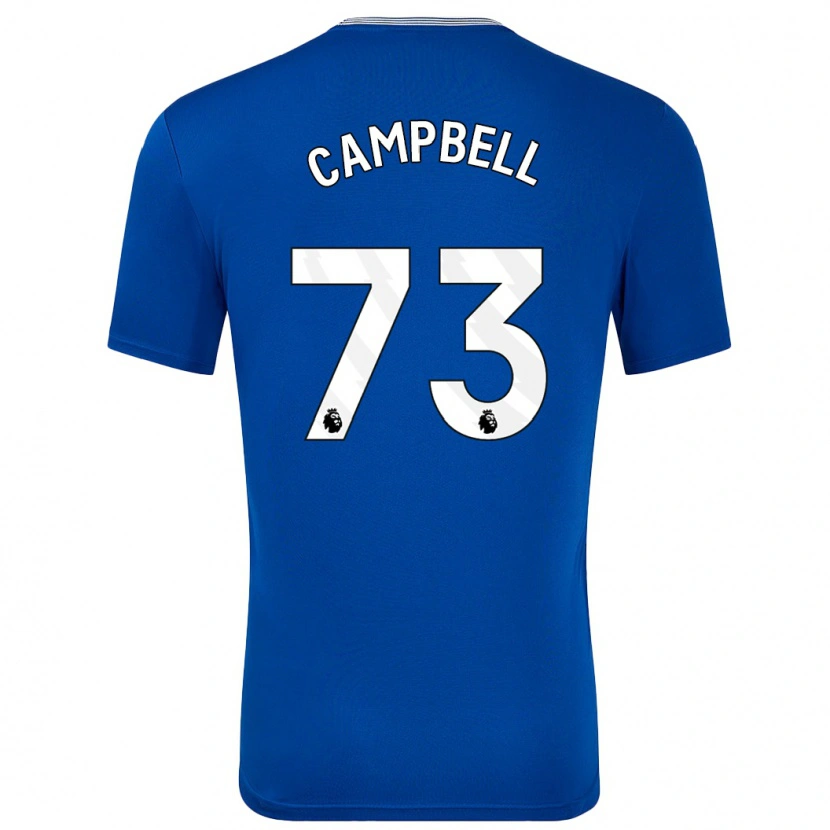 Danxen Kvinnor Elijah Campbell #73 Blå Med Hemmatröja Matchtröjor 2024/25 Tröjor T-Tröja