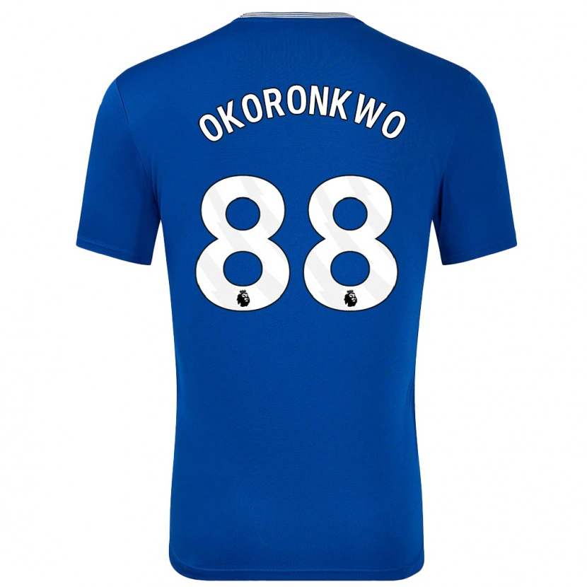 Danxen Kvinnor Francis Okoronkwo #88 Blå Med Hemmatröja Matchtröjor 2024/25 Tröjor T-Tröja