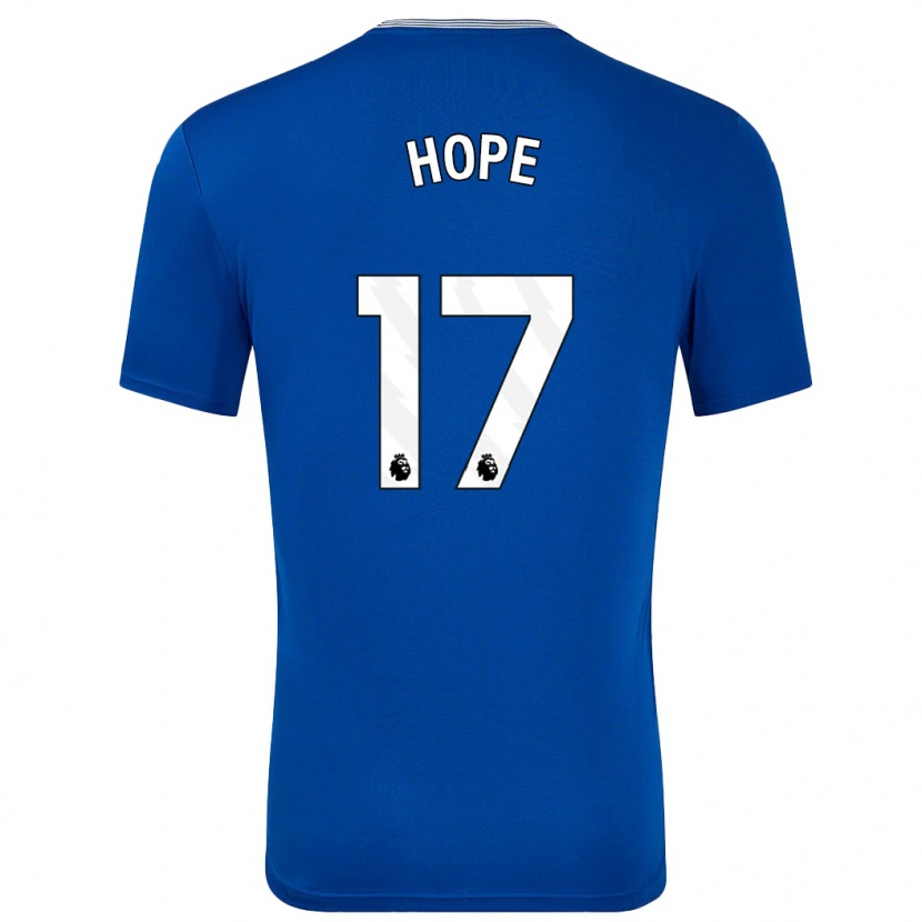 Danxen Kvinnor Lucy Hope #17 Blå Med Hemmatröja Matchtröjor 2024/25 Tröjor T-Tröja