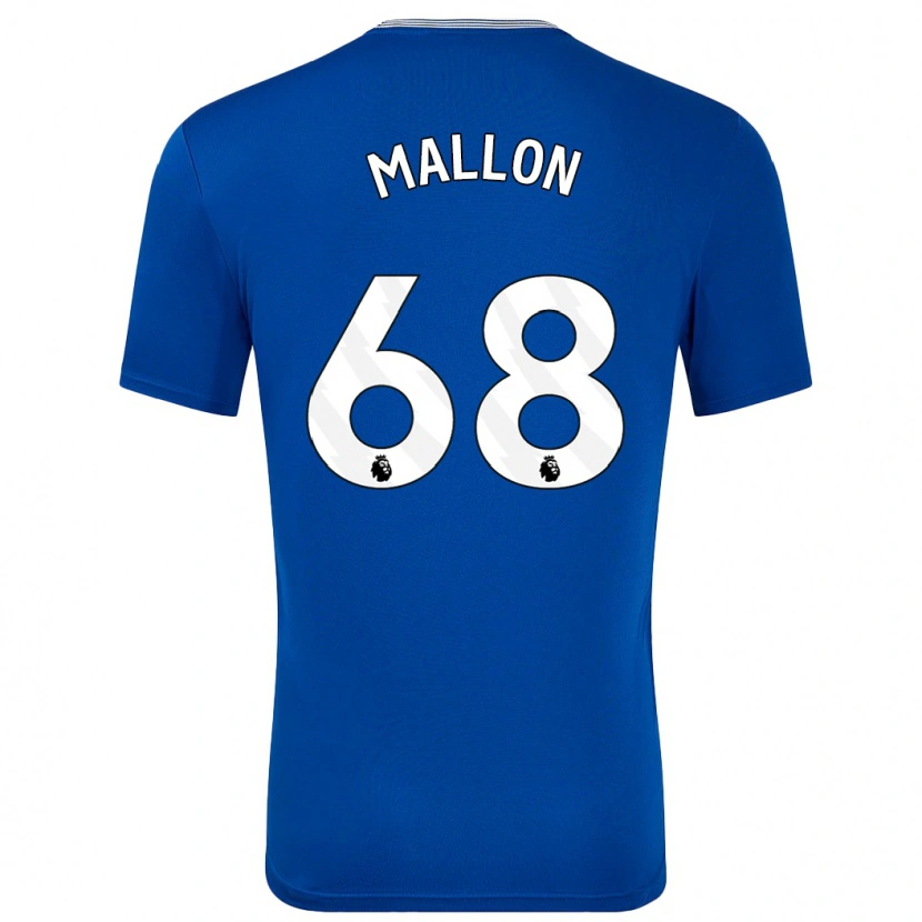Danxen Kvinnor Mathew Mallon #68 Blå Med Hemmatröja Matchtröjor 2024/25 Tröjor T-Tröja