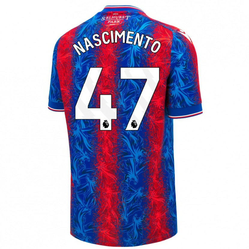 Danxen Kvinnor Adler Nascimento #47 Röda Blå Ränder Hemmatröja Matchtröjor 2024/25 Tröjor T-Tröja